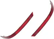 Rear Bumper Reflector, Rear Left and Right Bumper Reflective Marker Lamp Light Reflector, for, for, W251 R350 R280 R-Class, Red Rear Bumper Reflector