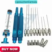 Liposuction Cannulas Set of 18 Facial Fat Grafting Transplantation Cannulas CE