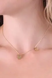 Owl And Moon Necklace--TGT-NKJ3075