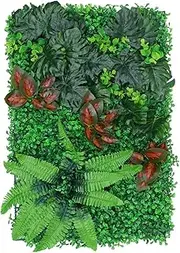 GANAZONO Artificial Grass Wall Panel Decorative Screen for Outdoor Garden Backyard and Patio No Maintenance Required Lifelike Greenery for Fencing and Trellises