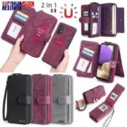 For Samsung A55 A35 A15 A14 A13 A52 A71 A50 Detachable Wallet Cover Leather Case