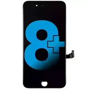 LCD Assembly With Steel Plate Compatible For iPhone 8 Plus (Aftermarket) (Black)