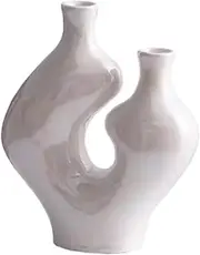 Room Decoration Light Luxury Nordic Ceramic Decorative Dried Flower Vase Decorative Vase (Color : C)