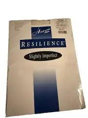 Hanes Resilience Size EF Control Top Pantyhose Pearl Strong & Sheer Slightly Imp