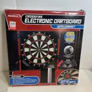 Halex Crossfire Electronic Dartboard 29 Games 90 Variations New Complete Sealed