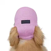 UOSIA Dog Hats for Medium Dogs Girl/Boy Summer Dog Hat Lightweight Breathable Pet Baseball Cap with Adjustable Drawstring Fashion Sport Hat for Doggies Cats in Outdoor Sun Protection(Pink,M)