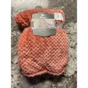 Adirondack Baby Soft & Shimmery Baby Blanket 30x40 Inches Coral New With Tags