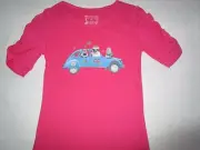 Girls Pumpkin Patch Travelling Animals printed tee Size 11 & 12