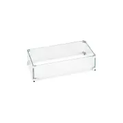 American Fireglass 18 x 6 in. Tempered Glass Flame Guard for Drop-In Fire Pit Pa