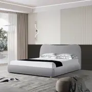 Diaz King Bed Frame - Storm Grey