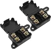 Be In Your Mind 2 Pcs 2-Way MIDI Fuse Holder max. 150A 32V DC Holder for 2 fuses Automotive Boat Mobile Home VehicleD ata Center Electronics