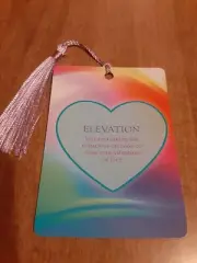 "Elevation" Love Affirmation Bookmark Tarot Oracle Card Gift Purified & Charged