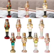 Christmas Nutcracker Figurine Xmas Decor Glowing Holiday Desk Creative Office