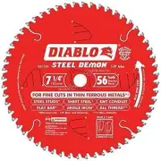 Diablo Steel Demon Circular Saw Blade - 7 1/4in., 56 Tooth, For Ferrous...