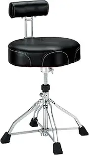 Tama 1st Chair Ergo-Rider Drum Throne with Backrest Black