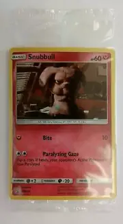 Sealed Black Star Promo Foil Snubbull SM200 Pokemon Card - Detective Pikachu