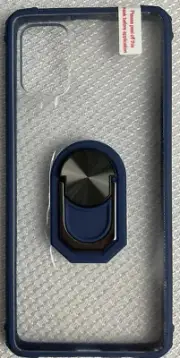 Samsung Galaxy A51 6.5 Inches Clear with Blue Border Phone Case “New Open Box”