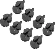 uxcell 8 Pack Violin Mute Violin Practice Mute Violin Silence Rubber Violin Mute Practice Mute Set, Tourte-Style Black for All Violins