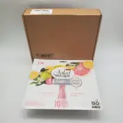 BiC Soleil Escape Limited Edition 4-Blade 10 Razors Citrus Scented Sealed