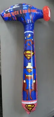 Justice League Superman 32" Inflatable Hammer Mallet-New! Squeaky