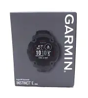 Garmin Instinct E GPS Rugged Outdoor Smartwatch Black with Charcoal Band, 45mm