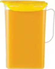 Aqua Fridge Door Water Jug with Handle BPA Free Plastic Pitcher 2 Quarts
