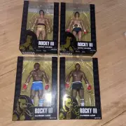 Rocky 3 - Figures - Rocky Balboa - 40th Anniversary MGM Real Toys. FULL Set of 4
