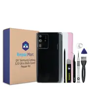 Samsung Galaxy S20 Ultra Compatible Back Cover with Lens Installed Replacement DIY Repair Tools Kit