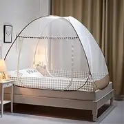 Mosquito Net for Bed, Portable Foldable Mosquito Nets, Mosquito Mesh Net, Fine mesh Mosquito Net for Bed, Portable Tent Mosquito net-1.0 * 1.9 * 1.0m_A
