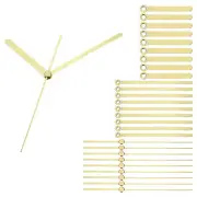 Clock Hands Kit, 10 Set Clock Hands Kits Clock Mechanism Aluminum, Gold, A01