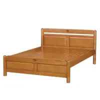 在飛比找momo購物網優惠-【唯熙傢俱】卡洛柚木色5尺雙人床(臥室 雙人床 實木床架 床