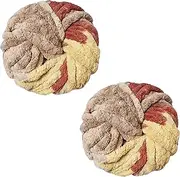 Chunky Wool Yarn 250g × 2, Soft Coarse Yarn for Knitting & Crochet - Gradient L