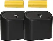 Car Trash Can with Lid, Mini Leak Proof Trash Can for Vehicles, Multifunctional Waterproof Dirt-Resistant Container Organizer for Automotive Home Bedroom