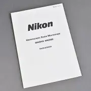 Nikon Stereoscopic Zoom Microscope SMZ645 / SMZ660 Instruction Manual