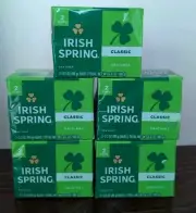 IRISH SPRING Bar Soap Original Classic 3.2 Oz Bars Lot of 5, 10 Bars Total NIB