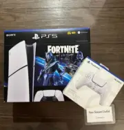 Sony PlayStation 5 Slim Digital PS5 Fortnite Cobalt Star Bundle+EXTRA CONTROLLER