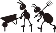 Metal Yard Art Ornaments - Garden Decorative Metal Ant Ornaments Stakes,Lawn Decorations Stakes for Garden, Farm, Yard, and Pathway