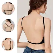Women Low Back Bras Deep U Plunge Backless Bra Multiway Convertible Low Cut Open