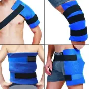 Large Gel Ice Pack & Wrap for Injuries Reusable, Hot Cold Therapy Ice Pack fo...
