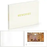 EclatView books (MEMORIES-Beige) Video Book - Luxury Linen Bound Album with 7” Display, 4GB Memory, Rechargeable Battery. Cherish Every Moment - JTRF