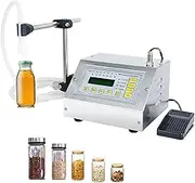 Digital Liquid Filling Machine, 5-3500ml Automatic Bottle Liquid Filler, Digital Control Pump Filler 300 Bottles/H, for Snacks, Dry Goods, Beverages, Daily Necessities