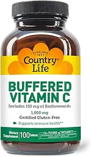 Country Life - Buffered Vitamin C 1000 mg. - 100 Tablets