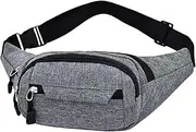 Hiking Waist Bag, Fanny Bum Bag for Hiking, Large Capacity Waist Pack Phone Holder for, Running, Dog Walking