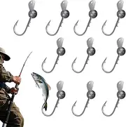 Fishing Jig Heads | Freshwater Angling Hook - Freshwater and Saltwater Fishing Jigs Lead Hooks for Tilapia, Crappie, Bass, Bluefin Bream