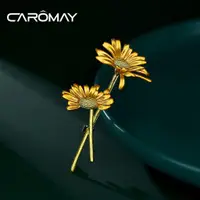 在飛比找蝦皮購物優惠-【潮流飾品】CAROMAY花開時節胸針女森系ins胸花西裝扣