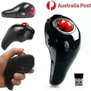 Trackball Mouse Finger HandHeld Wireless Mice Ergonomic USB PC Laptop Computer