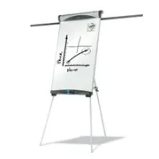 Quartet Euro Magnetic Easel Flipchart Holder w/ 68.5x99cm Dry-Erase Whiteboard