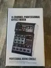 Aibedo Audio Mixer 4 Channel Mini Audio Mixer DJ Controller Mini Family KTV