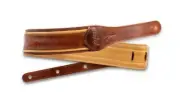 NEW - Taylor Spring Vine 2.5" Embroidered Leather Strap - Brown/Butterscotch