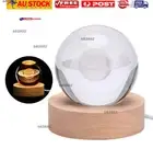 3D Crystal Ball Moon Planet Globe Table Lamp Usb Led Night Light Home Decor Gif◦